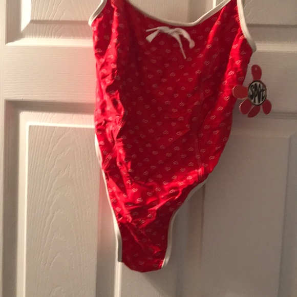 SO CUTE RED HEARTS NWT BathingSuit. PRICE DROP! - Picture 3 of 4